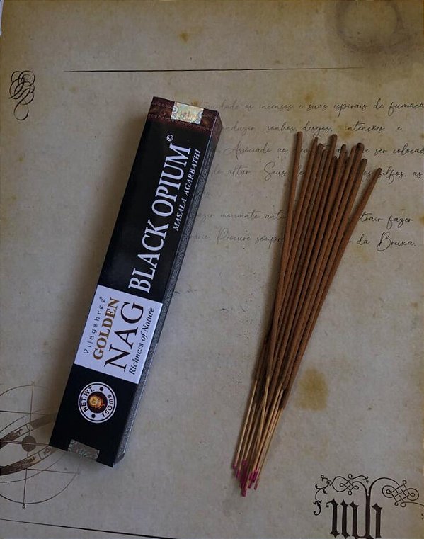 Incenso Nag Golden Black Opium