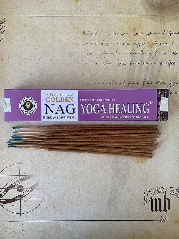 Incenso Nag Golden Yoga Healing