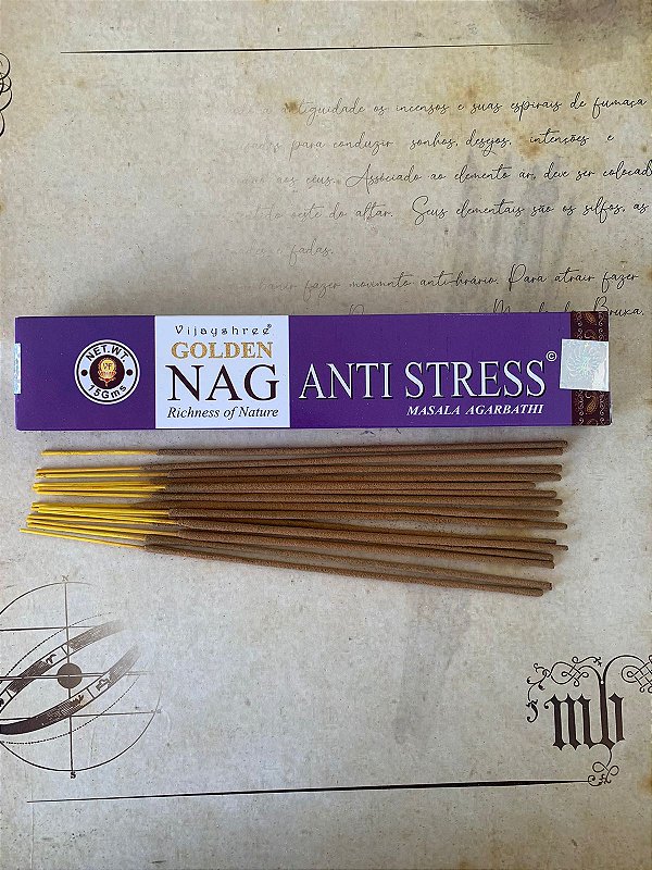 Incenso Nag Golden Anti Stress