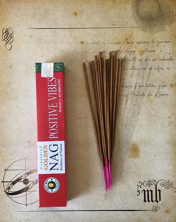 Incenso Nag Golden Postive Vibes