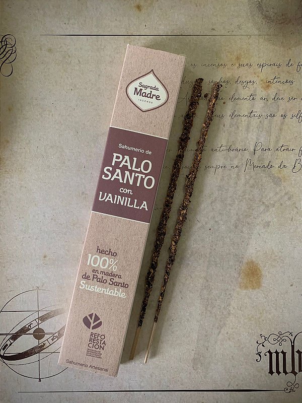 Incenso Sagrada Madre - Palo Santo com Baunilha