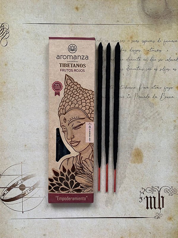 Incenso Tibetano Aromanza - Frutos Rojos