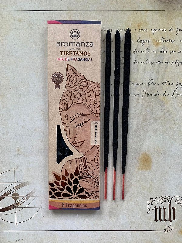 Incenso Tibetano Aromanza - Mix de Fragancias