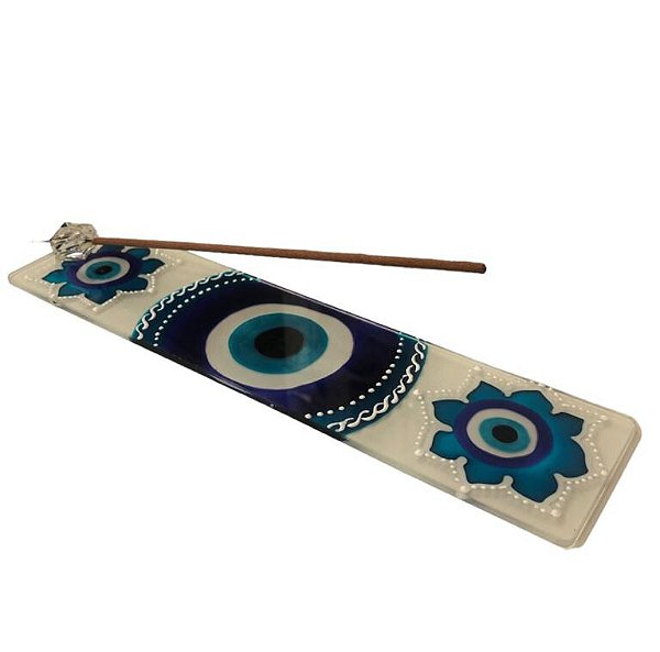 Incensário - Olho Grego c/ Flor