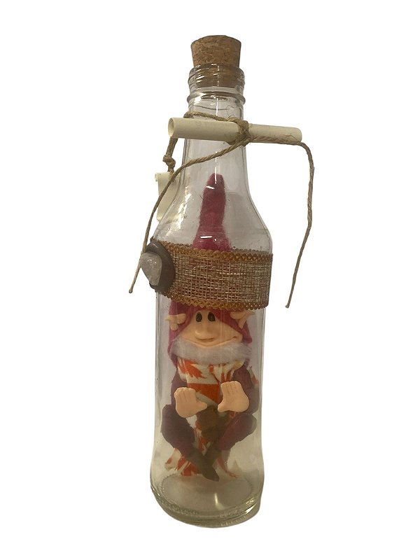 Duende na Garrafa Rosa