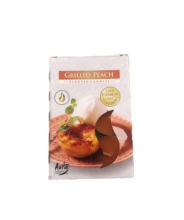 Vela Grilled Peach Aromática Rechaud C/6