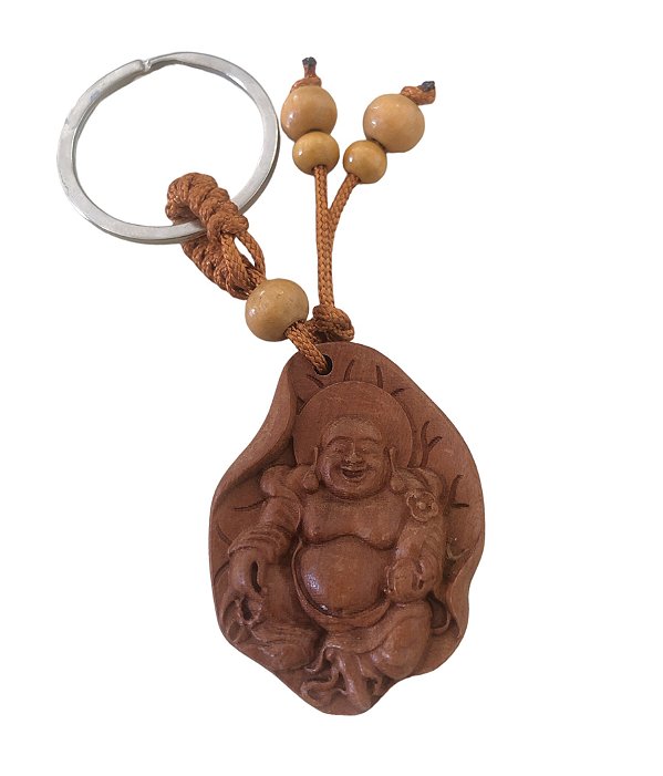 Chaveiro Madeira Buda 4cm