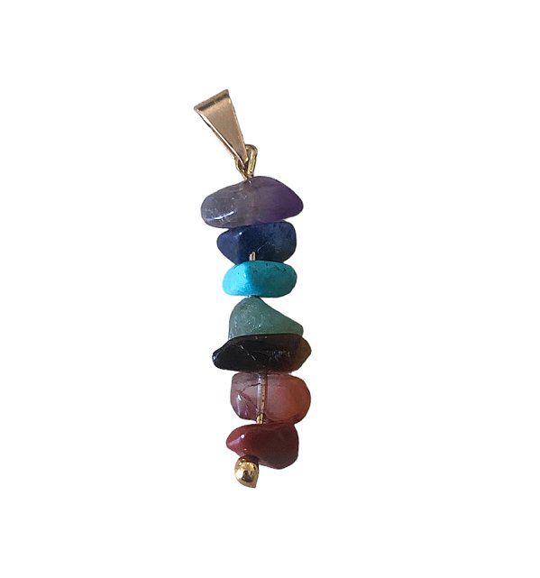 Pingente 7 Chakras Cascalho
