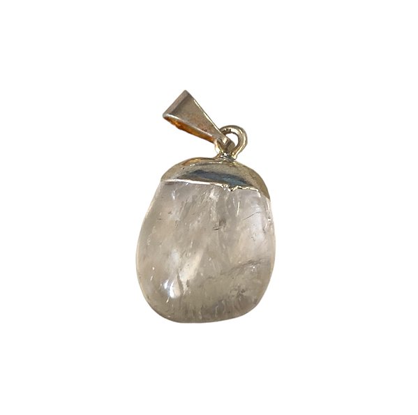 Pingente Cristal Rolado Ródio