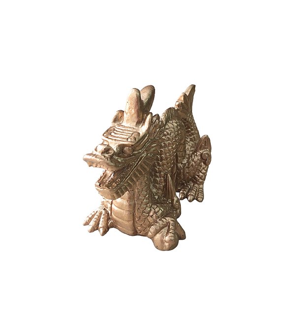 Dragão Dourado 10cm
