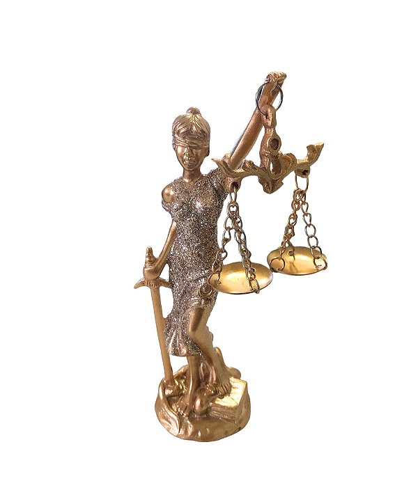 Dama da Justiça Dourada c/ Brilho