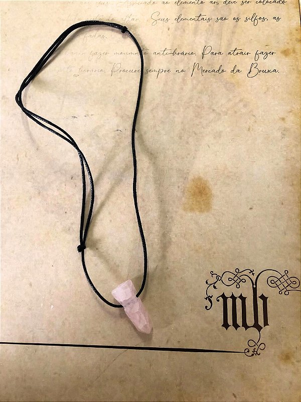 Colar Difusor Quartzo Rosa