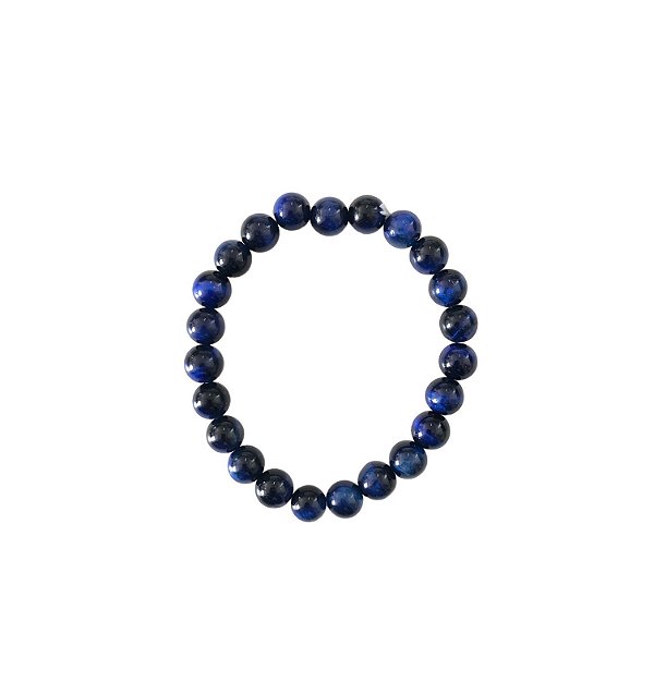 Pulseira Bolinha Olho de Tigre Azul