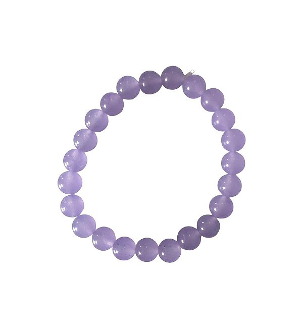 Pulseira Bolinha Ágata Lavanda
