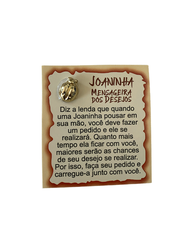 Amuleto Joaninha Carteira