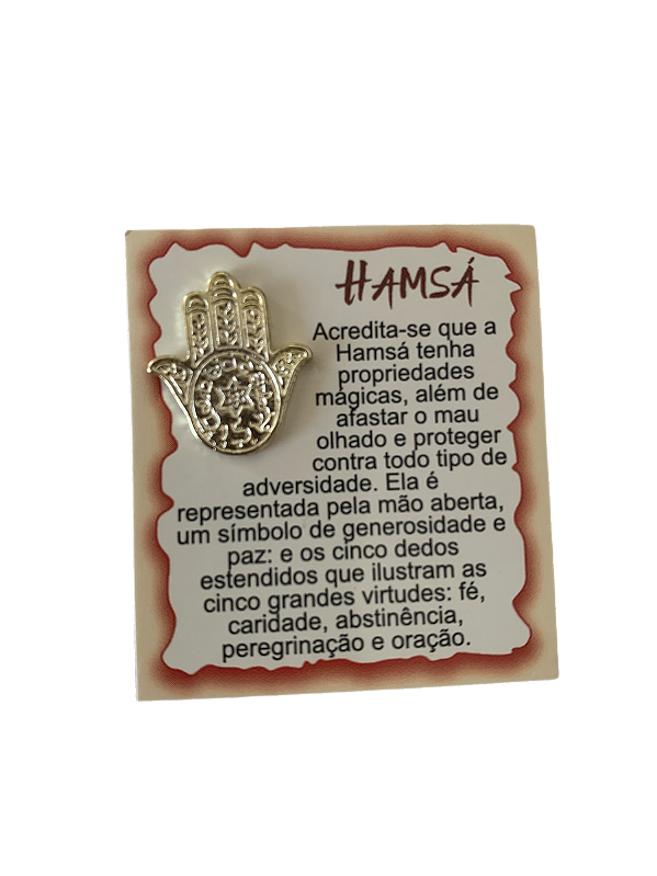 Amuleto Hamsa Carteira