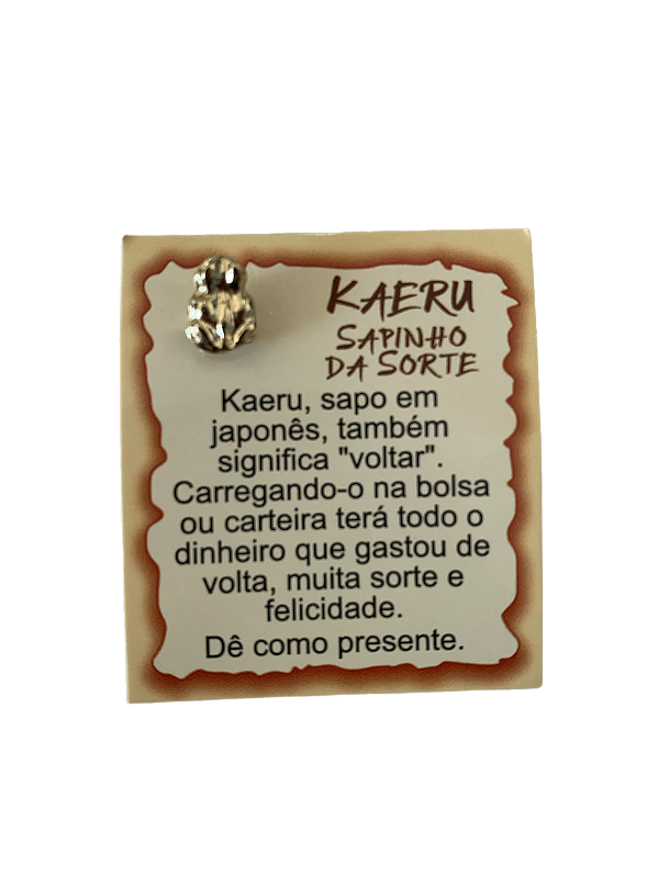 Amuleto Kaeru Carteira