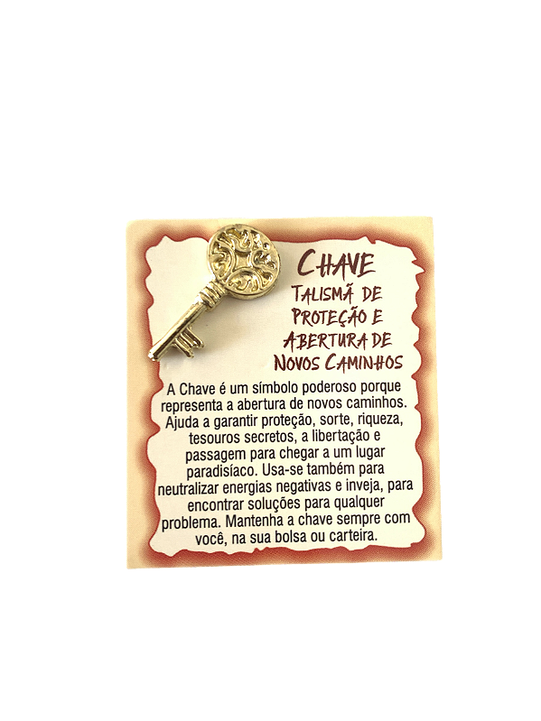 Amuleto Chave Carteira
