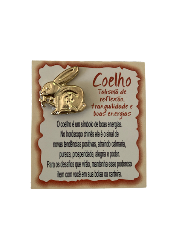 Amuleto Coelho Carteira