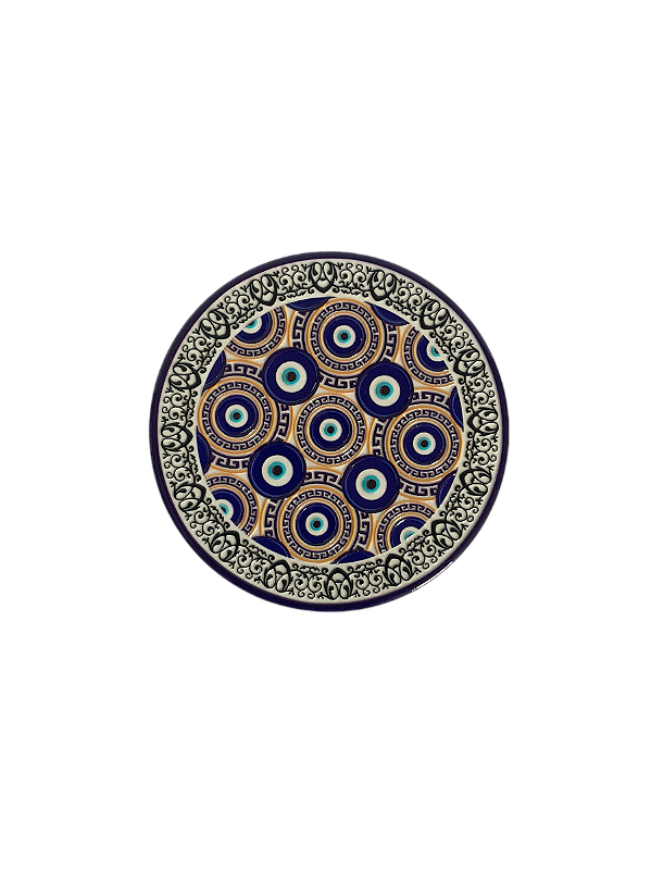 Porta Copos Olhos Grego Porcelana Modelo 2