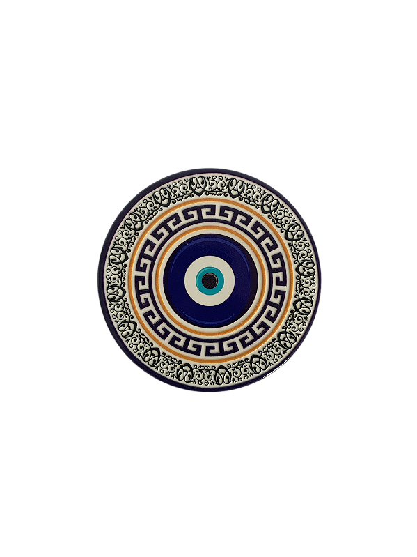 Porta Copos Olho Grego Porcelana Modelo 1