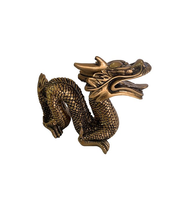 Dragão Dourado 9cm