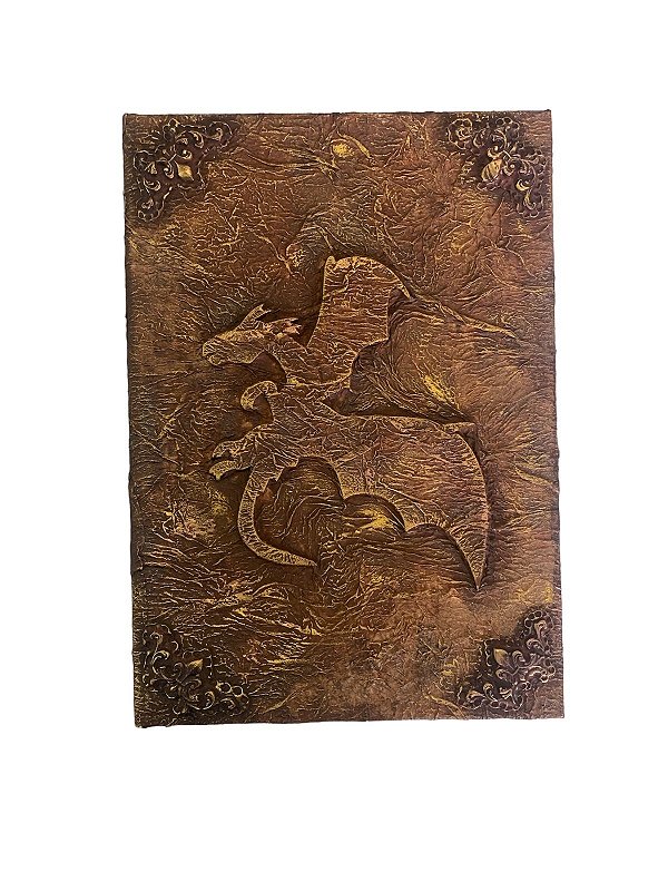 Grimório Livro das Sombras Dragão Marrom