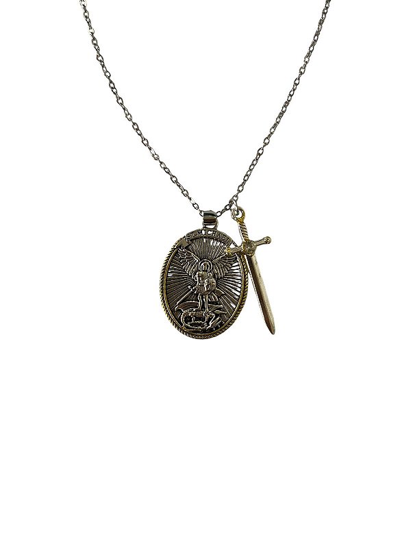 Colar c/ Pingente Arcanjo Miguel