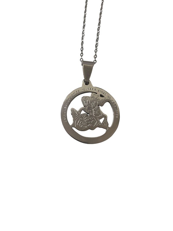 Colar São Jorge Prata