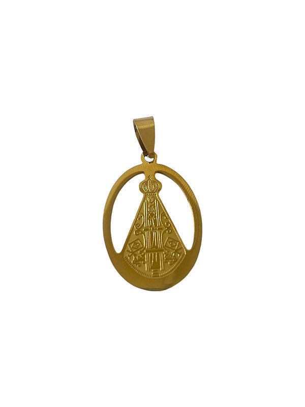 Pingente Nossa Senhora Aparecida Dourado