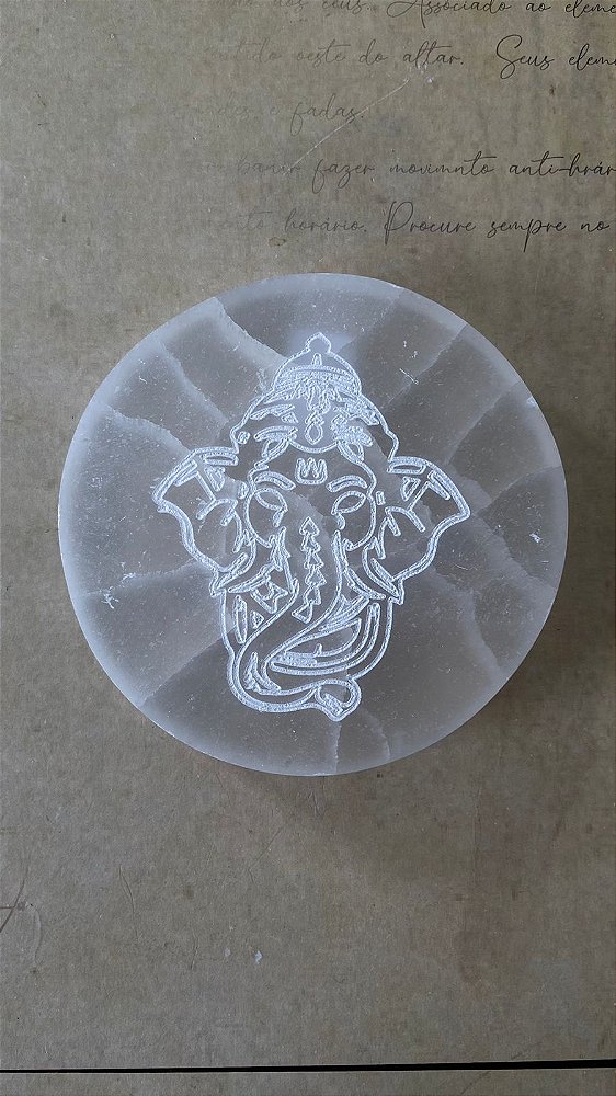 Placa Selenita Ganesha