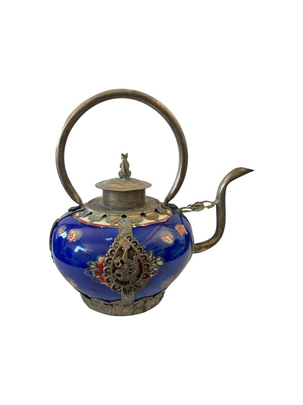 Bule Decorativo Indiano Redondo Pequeno