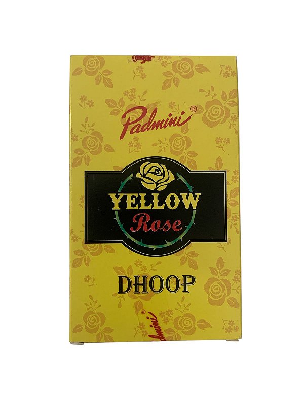 Incenso Wellow Rose Dhoop Sem Vareta Padmini