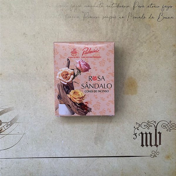 Incenso Rosa Sândalo Cascata Padmini