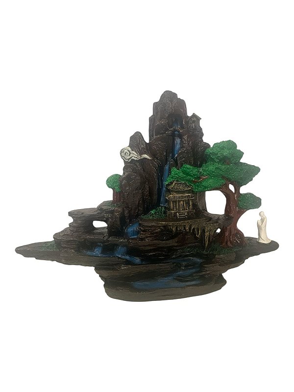 Incensário Floresta Cascata 18cm