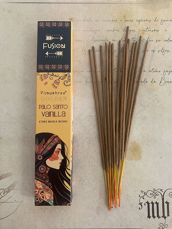 Incenso Fusion Palo Santo Vainilla Vijayshree