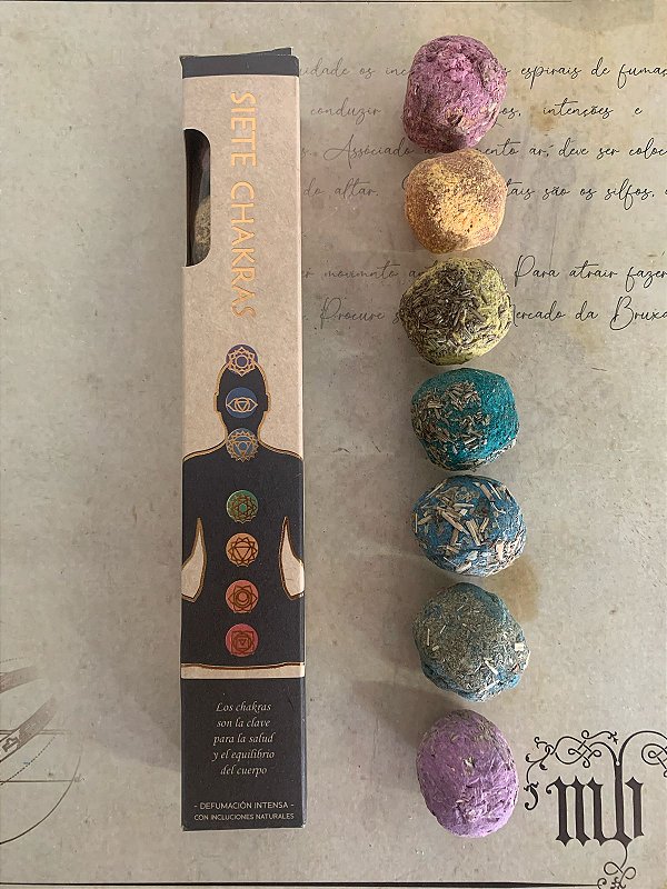 Incenso Esferas 7 Siete Chakras