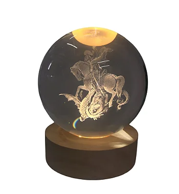 Luminária 3D São Jorge