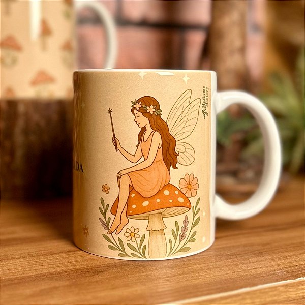 Caneca Fada Hora Encantada – Jardim das Fadas