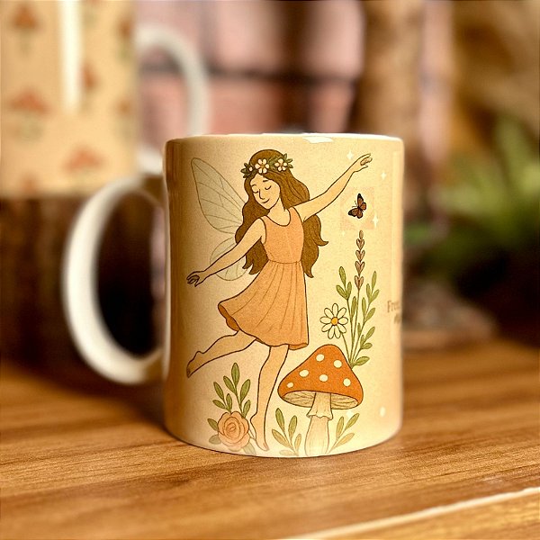 Caneca Fada Free, Light and Magic – Jardim das Fadas