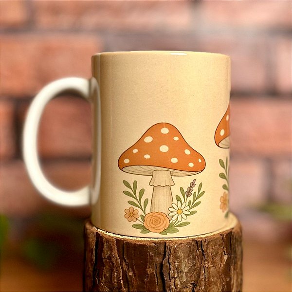 Caneca Cogumelos - Jardim das Fadas