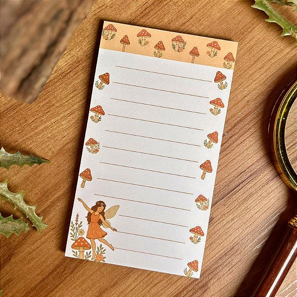 Bloco Fada Pequenos Cogumelos - Jardim das Fadas