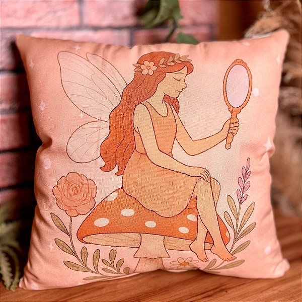 Capa Almofada Reflexo Encantado – Jardim das Fadas