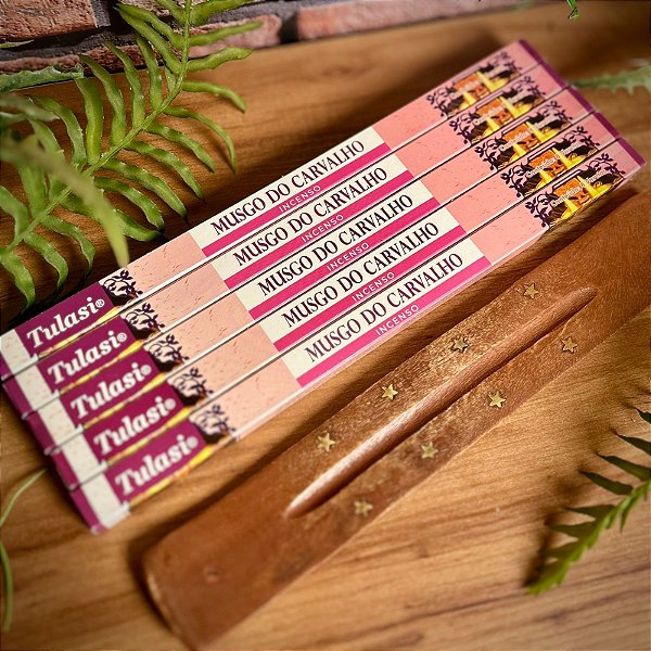 Kit 05 Caixas Musgo do Carvalho + incensário brinde