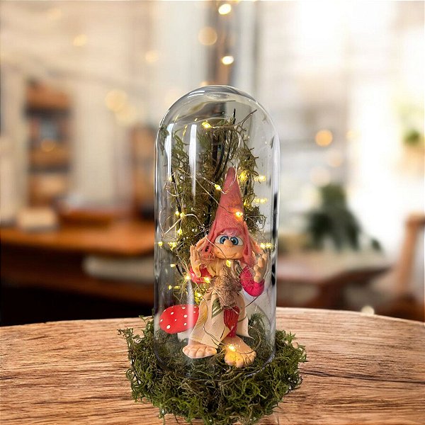 Duende Guardião da Redoma Rosa