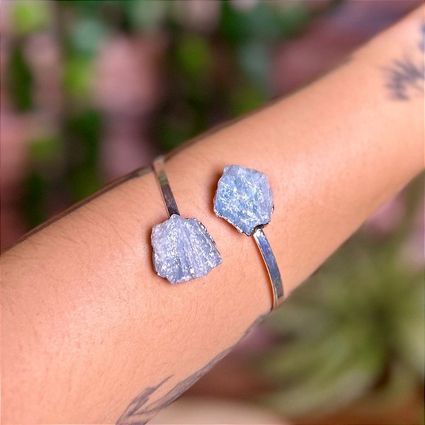 Bracelete Água-Marinha Prata