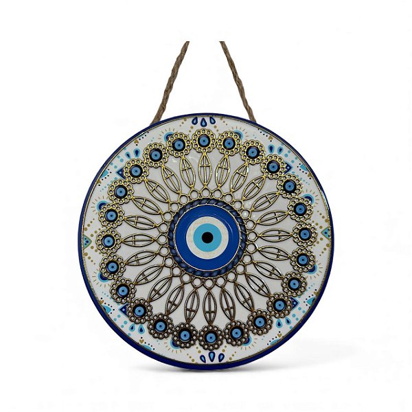 Mandala Porcelana Olho Grego