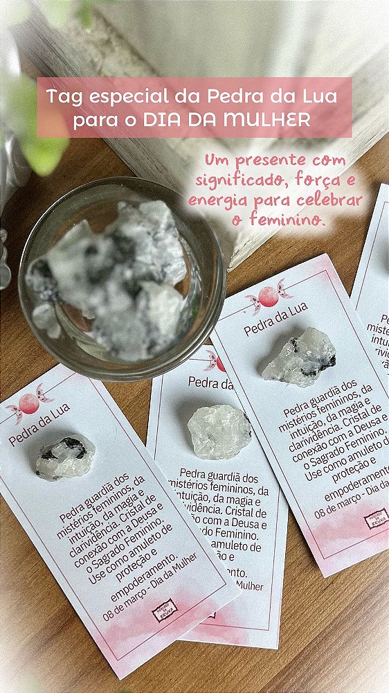 Pedra da Lua com TAG