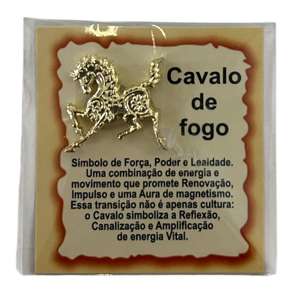 Amuleto carteira - Cavalo de Fogo