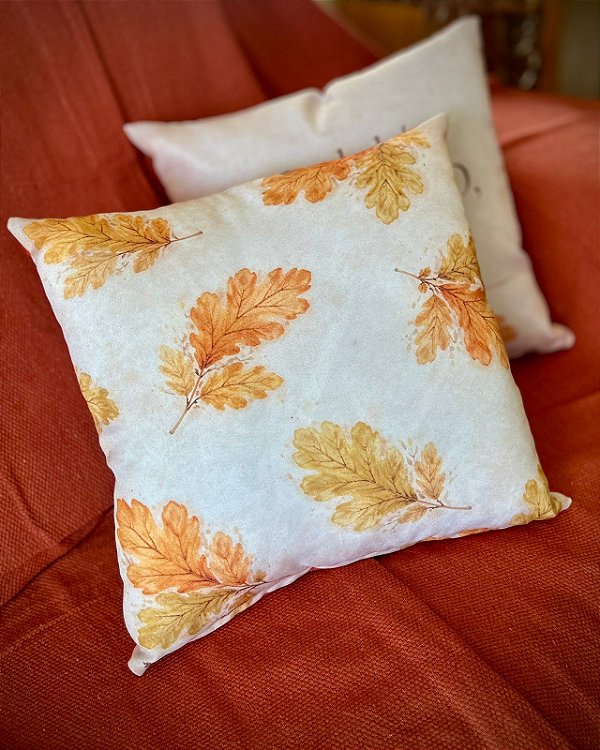 CAPA ALMOFADA FOLHAS DE OUTONO